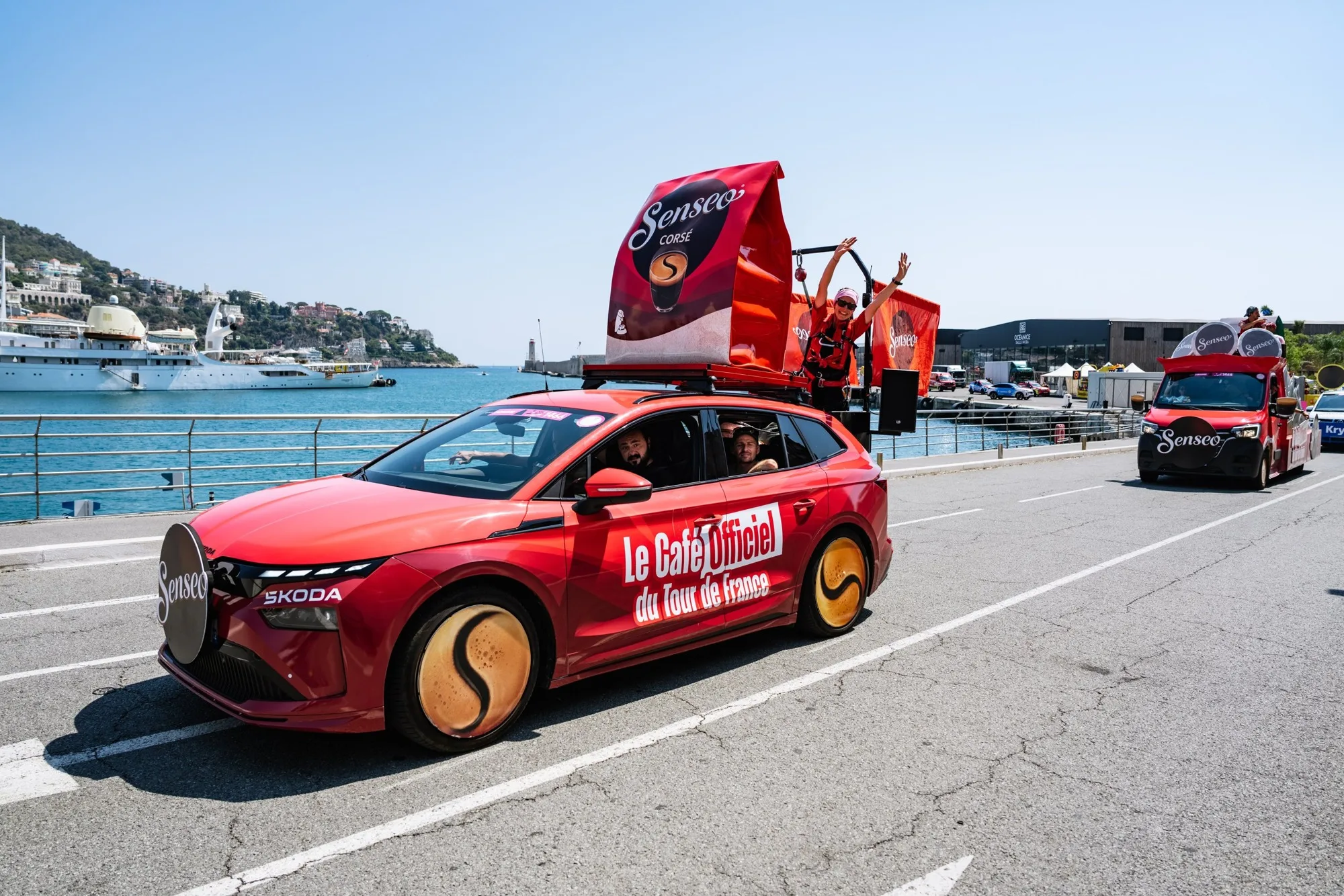 Voiture Senseo sur le Tour de France