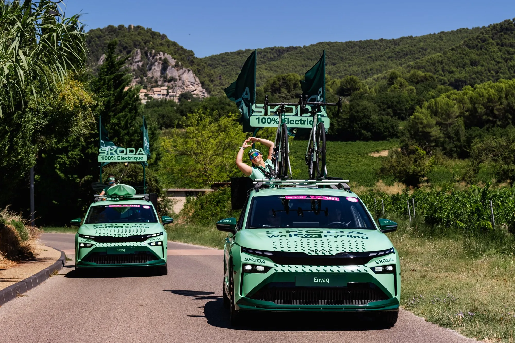 Škoda sur la route du Tour de France